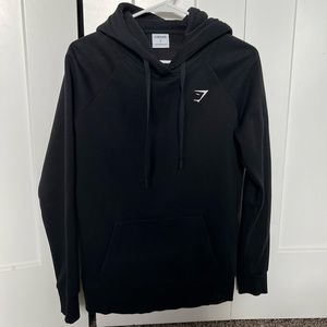 BLACK GYMSHARK HOODIE